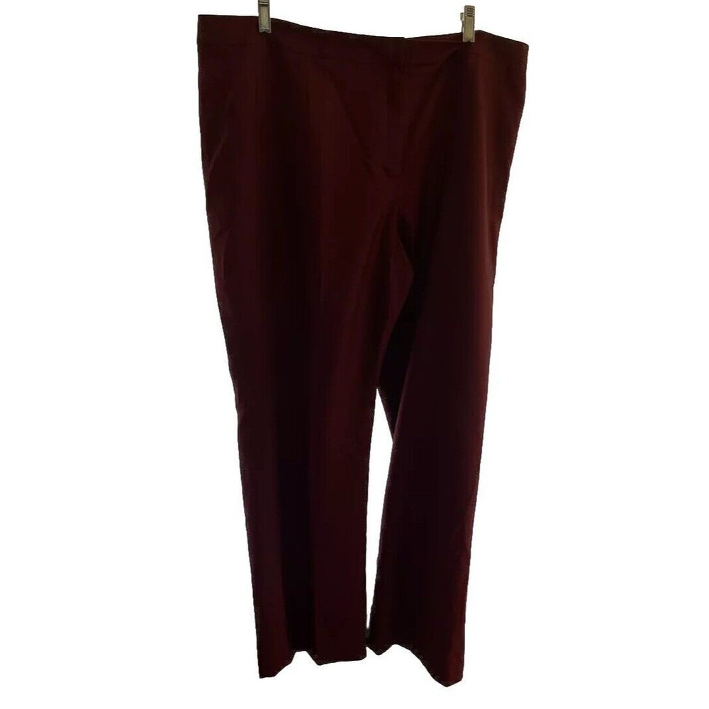 Size 18 Le Suit red woman dress pants 100%polyester lining 100%polyester dry cle